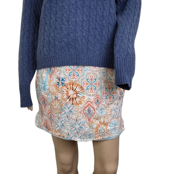 Talbots Everyday Stretch Skort Freshwater Medallion - Picture 4 of 6